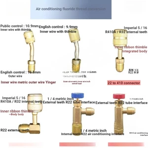 Bán chạy nhất Điều hòa không khí Fluoride 22 410 đến 32 Khớp Ống bổ sung chất lỏng Inch sang Nam sang Inch Chuyển đổi mét Inch
