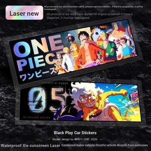 One Piece Mũ Rơm Nhóm Nhân Vật Chính Nhóm Laser Xe Miếng Dán Che Khuyết Điểm Chống Thấm Nước Phụ Kiện Xe Hơi