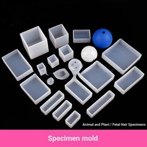 Dụng cụ làm mẫu bằng tay Côn trùng hổ phách Nhựa Mẫu Dụng cụ làm keo Pha lê Epoxy Khuôn lớn Bao gồm tất cả