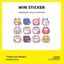 Hoạt Hình Dễ Thương Pixel Pokémon Mèo May Mắn Miếng Dán Nhỏ Xe Điện Xe Máy Miếng Dán Khung Xe Máy Miếng Dán