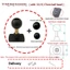 Xe 17 Bóng Đầu Thanh Kim Loại Giá Đỡ Điện Thoại Di Động Đầu Bóng Thay Thế Sửa Đổi Phụ Kiện Tùy Chọn 13 / 15