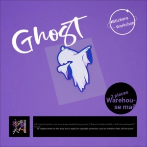 Bà Ma Hợp Thời Trang Ngộ nghĩnh Little Ghost Chống Thấm Nước Xe Dán Khối Trầy Xước Miếng Dán Trang Trí Hành Lý