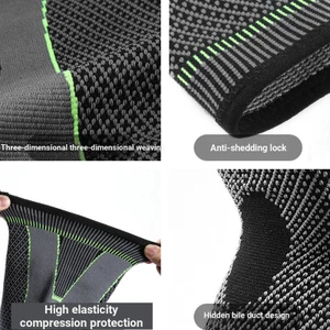 Giá thấp Spike Dệt Kim Đi Xe Đạp Thể Dục Dây Đeo Bánh chè Vỏ Đùi Co Giãn Cao Nén Meniscus Miếng Lót Đầu Gối Bảo Vệ Trên Đầu Gối Chạy