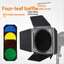 DB04 Bốn Lá Bách Ngăn Màu Lọc Đường Viền Tổ Ong Tiêu Chuẩn Bao Lớn Tổ Ong Flash Chiếu Sáng Không Đổi Neo Hairline