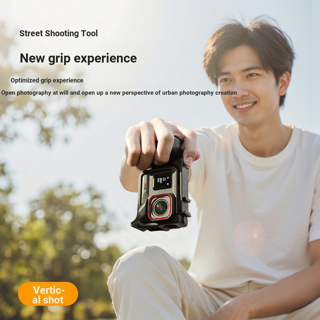 Sunnylife Thích Hợp Cho Insta360 Ace Pro 2 / 1 Tay Cầm Chụp Hình Đường Phố Phát Hành Nhanh Lồng Thỏ Quét Đường Phố Grip Khung Bảo Vệ