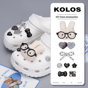 Phụ Kiện Dễ Thương Thỏ Nơ Miffy Trang Trí Giày Crocs, Hoa Có Thể Tháo Rời, Thích Hợp Cho Lỗ Busch Zhibixing ins