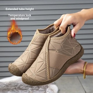 Mùa Đông Đế Mềm Chống Trơn Trượt Mẹ Giày Lông Cừu Dày Cao Cấp Ấm Giày Cotton Nhẹ Thời Trang Giày Bốt Tuyết
