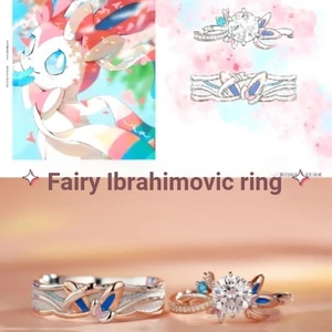 Pokémon Fairy Eevee Cặp Đôi Nhẫn Anime Hai Chiều Hàng Hóa Nhẫn Hoạt Hình Dễ Thương Chỉ Số Ngón Tay Trang Trí