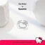 Hello Kitty Nơ Bạc Nhẫn Nữ Cao Cấp Ngọt Ngào Dễ Thương Sáng Tạo Vòng Tay Hoạt Hình