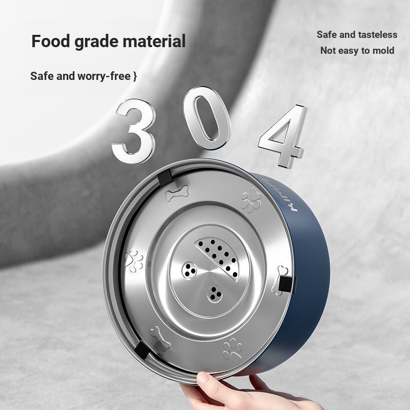 Bát Cho Chó Bát Bát Bằng Thép Không Gỉ Treo Nước Cho Chó Uống Nước Không Ướt Miệng Cho Chó Bát Thức Ăn Có Phụ Kiện Bát Nước Chó Uống Đài Phun Nước