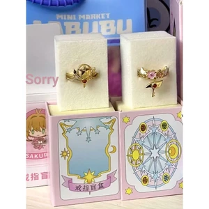 Đa dạng Sakura Magic Card Girl Sakura Ring Niche Design Dễ Thương Phù Hợp Với Anime cos Game Ngoại Vi Nhẫn Nữ