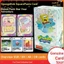 Thẻ Tour SpongeBob SquarePants Thẻ Quà Tặng Đặc Biệt Gói Thời Gian Vui Vẻ Đầu Tiên Bộ Sưu Tập Thẻ AR Thẻ Anime Bộ Sưu Tập Quà Tặng Sinh Nhật