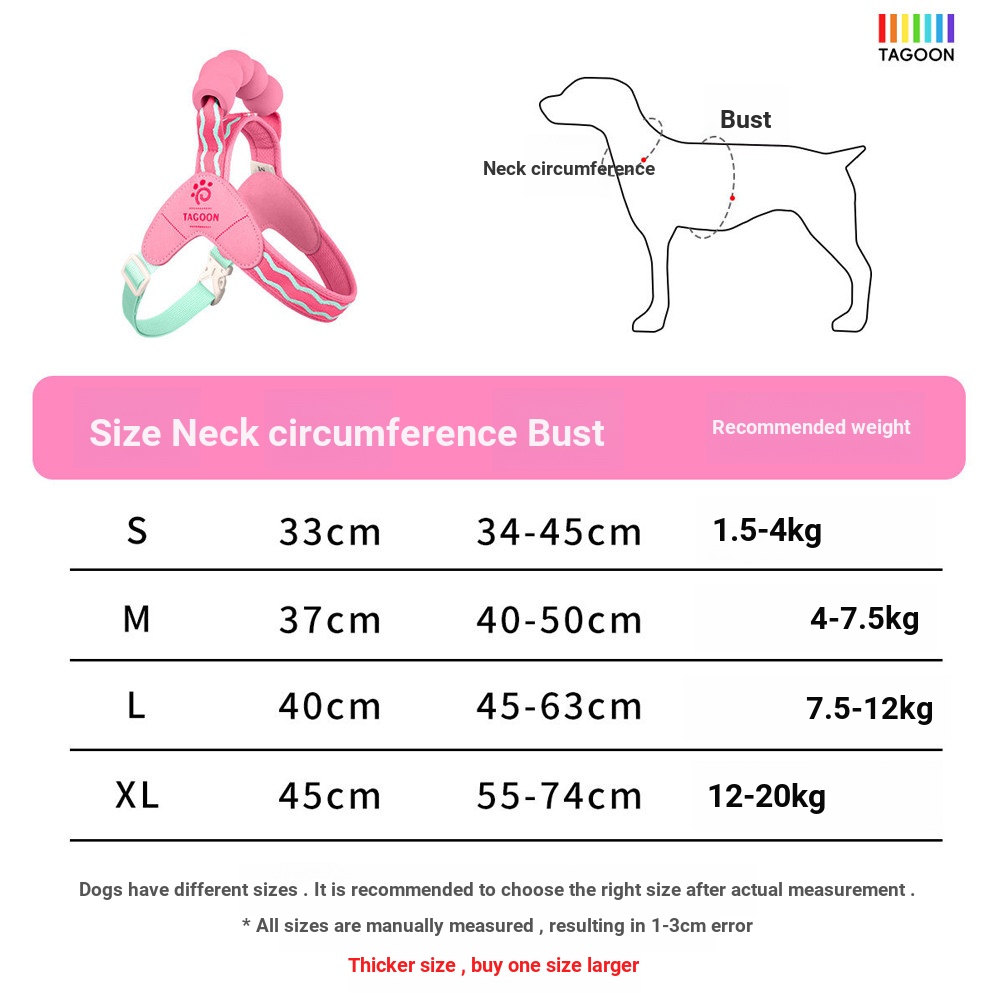 [Pet-Eleven] 26 Dây Xích Chó Yên Xe Phong Cách Chống Cháy Nổ Okinawa Ngực Lưng Teddy Bichon Corgi Nhỏ Vừa Chó Đa Năng Ngực Thú Cưng