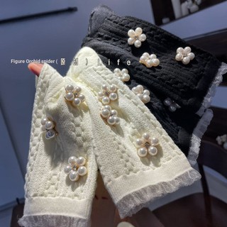 [oklife Tất Nữ] Turan Spider 2025 Thu Đông Tất Nữ Công Nghiệp Nặng Hoa Ngọc Trai Thời Trang Tất Hợp Thời Trang