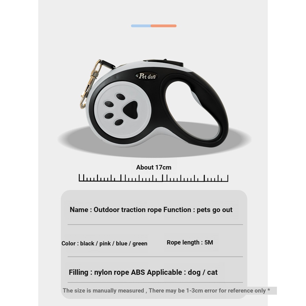 [Pet-Eleven] Dây xích tự động cho thú cưng Dây xích chó có thể thu vào Dây xích đi bộ cho chó có thể thu vào Dây xích thú cưng phổ thông Dây xích đi bộ cho chó Dây xích Teddy Bichon Corgi