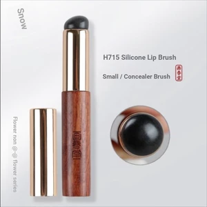 Sơn Chuntang Cọ Trang Điểm H715 Silicone Lip Brush Đầu Tròn Mini Di Động Kích Thước Nhỏ Có Nắp Chuyên Nghiệp Son Môi Son Môi Mặt nạ