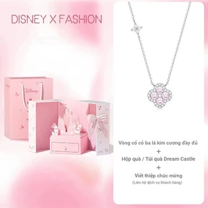 Disney Lucky Bốn Lá Clover Vòng Cổ Nữ 2026 Phong Cách Mới Cao Cấp Niche Quà Tặng Tinh Tế Cho Bé Gái Quà Tặng Sinh Nhật Đồng Sản Xuất
