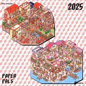 Enwei 3 Chiếc [Dòng Ngày Lễ] Nhãn Dán Cảnh Quan Siêu Lớn Ba Chiều Thêu Sence Sticker 3D