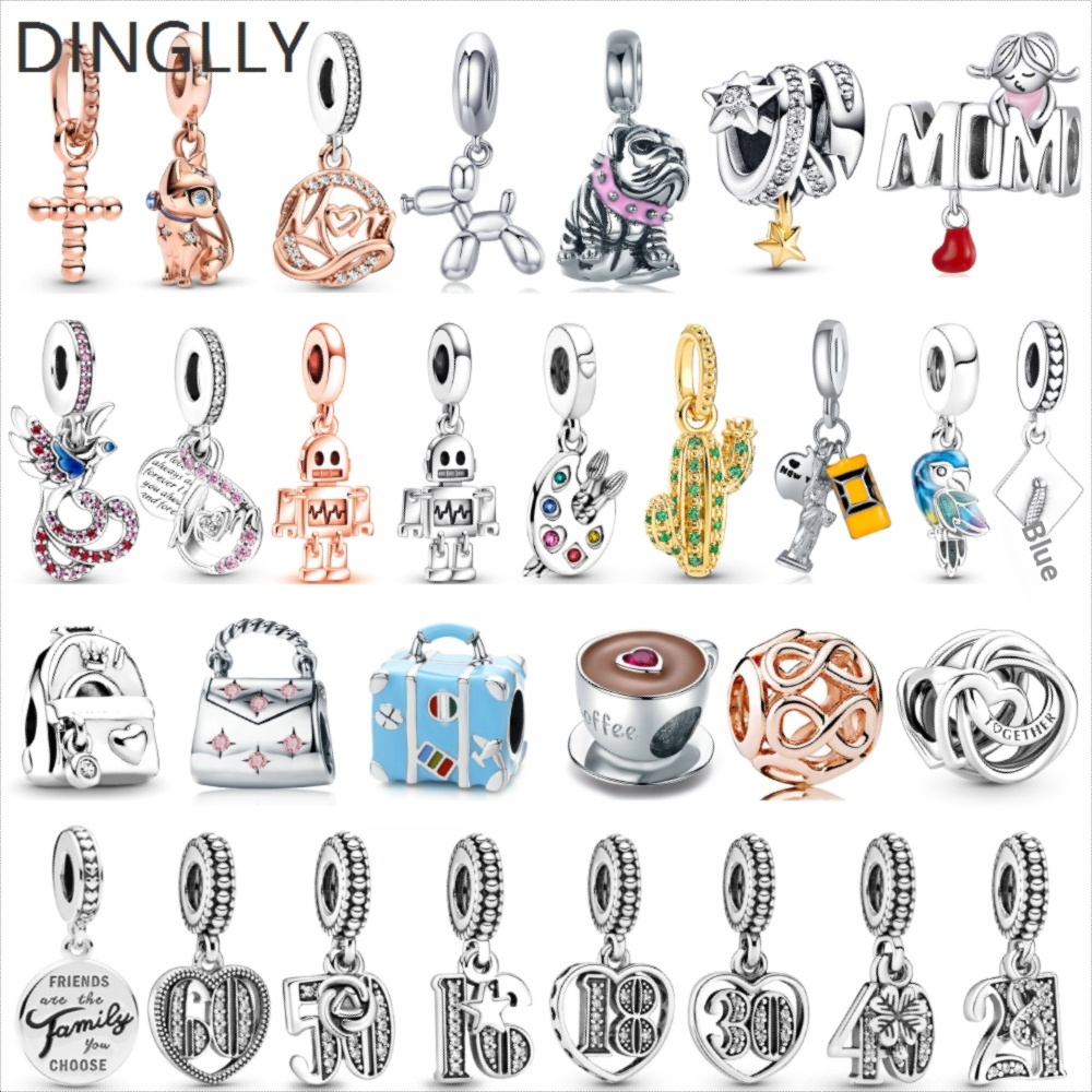 Hạt Charm Hình Chim Công / Ngôi Sao / Mũ / Cà Phê Dùng Làm Phụ Kiện Trang Sức DIY