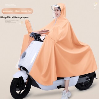 Áo Mưa xe mái áo mưa xe điện áo mới dày chuyên dùng ngoài trời, áo mưa che phủ toàn thân cho người lớn