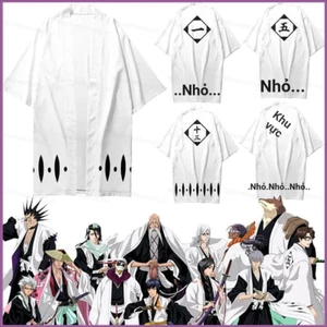 Squ3 Bleach Yamamoto Genryuusai Soi Fon Aizen Sousuke haori frock cardigan áo len kimono áo thun