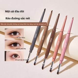 QXQY Bút Gel Bút Kẻ Mắt Hai Đầu Có Bàn Chải Chống Thấm Nước Chống lem Giữ Trang Điểm Lâu Dài Cho Người Mới Bắt Đầu NO.8919