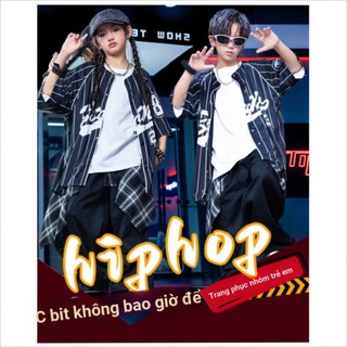 Áo Hip Hop Cho Bé Gái Đồ Nhảy Cho Đồ Nhảy Hiện Đại Bé Trai Trẻ Em Set Đồ Dance Đồ Biểu Diễn Cho Đồ Nhảy Zumba