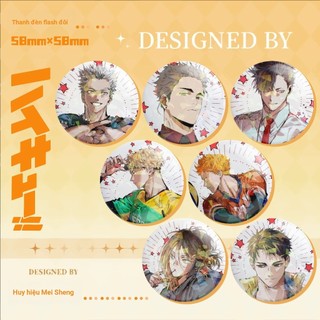 Anime Haikyuu bóng chuyền trung học Kozume Huy hiệu Trâm cài Cosplay Chân Phụ kiện thời trang Quà tặng Bộ sưu tập