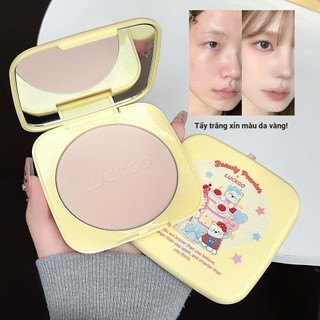 LUCKGO Oil Control Setting Powder Bột nhỏ gọn chống thấm nước lâu trôi chống mồ hôi cho da dầu NO.L22