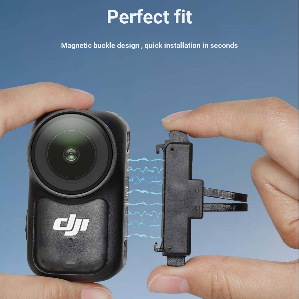 Thích hợp cho DJI OSMO Nano Sports Thumb Camera Bộ chuyển đổi từ tính có thể gập lại Phụ kiện phát hành nhanh Đế đa năng