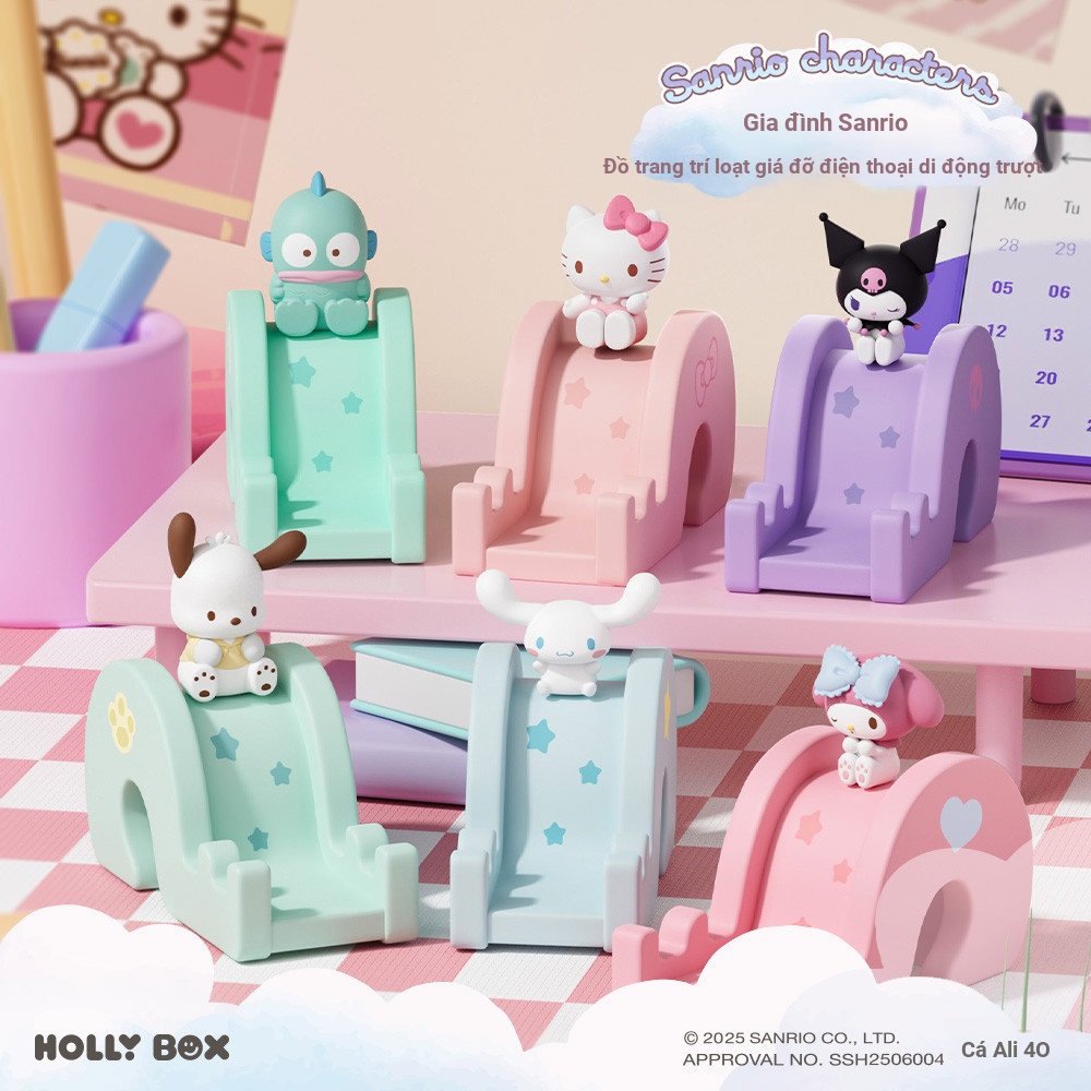 Trang trí giá đỡ điện thoại trượt trượt Sanrio