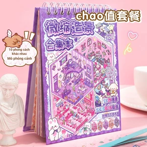 ENWEI 30 Cái [Genki Cottage Series] Bộ sưu tập nhãn dán sổ lưu niệm DIY chống nước dễ thương 3D dành cho bé gái Trang trí tạp chí Bộ nhãn dán văn phòng phẩm đáng yêu Bộ sưu tập đồ dùng nghệ thuật