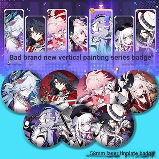 Huy hiệu và nút trâm cài Evanescia Sparxie từ Honkai Star Rail, phù hợp cho cosplay và làm quà tặng