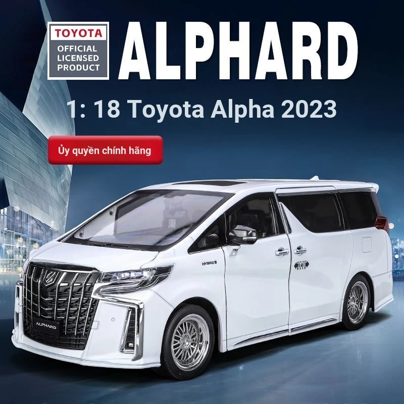 1: 18 Toyota Alpha Mô Phỏng Cửa Điện Ô Tô Mô Hình Xe Kinh Doanh Xe Mô Hình Đồ Trang Trí Đồ Chơi Trẻ Em Xe Ô Tô — ảnh 1