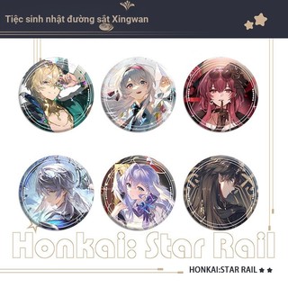 Game Honkai: Star Rail Sparkle Aventurine Firefly Kim Loại Huy Hiệu Pin Trâm Sưu Tập Quà Tặng
