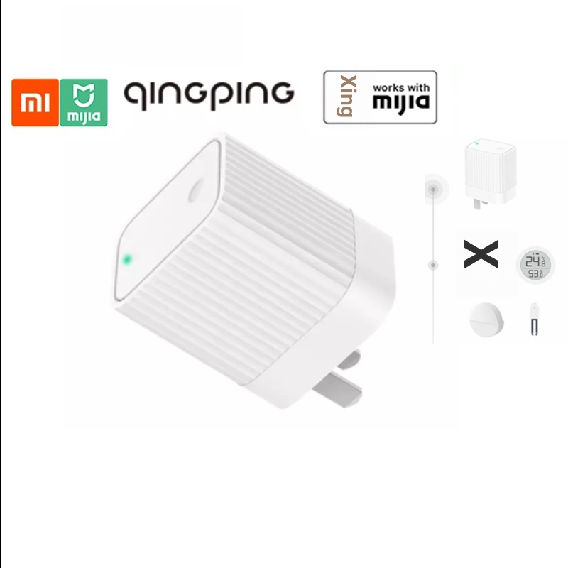 Qingping Bluetooth Gateway Hub Tương thích WIFI Dữ liệu xem từ xa Thiết bị phụ Liên kết thông minh Thiết bị gia đình hoạt động với ứng dụng nhà Mi