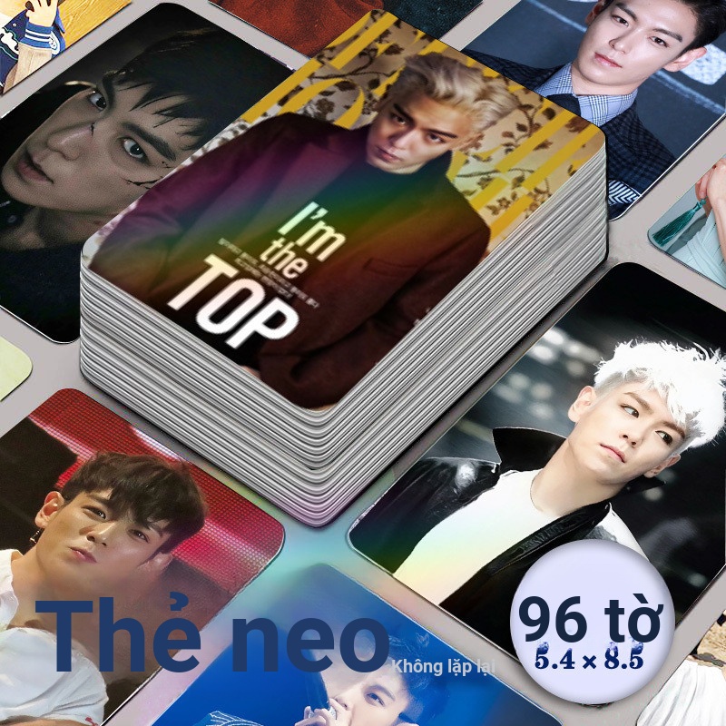Bán Hàng Mới T.O.P Choi Seung Hyun Laser Photocard 96 Miếng Trọn Bộ BIGBANG Kết Hợp Album Chữ Ký lomo Thẻ Tự In Chất Lượng Cao
