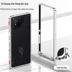 Làm Mát Trung Bình Khung Dành Cho ASUS ROG Điện Thoại 8 9 Pro Ốp Lưng Hợp Kim Nhôm Kim Loại Viền Cho ROG 8 8Pro Phone8Pro 5G
