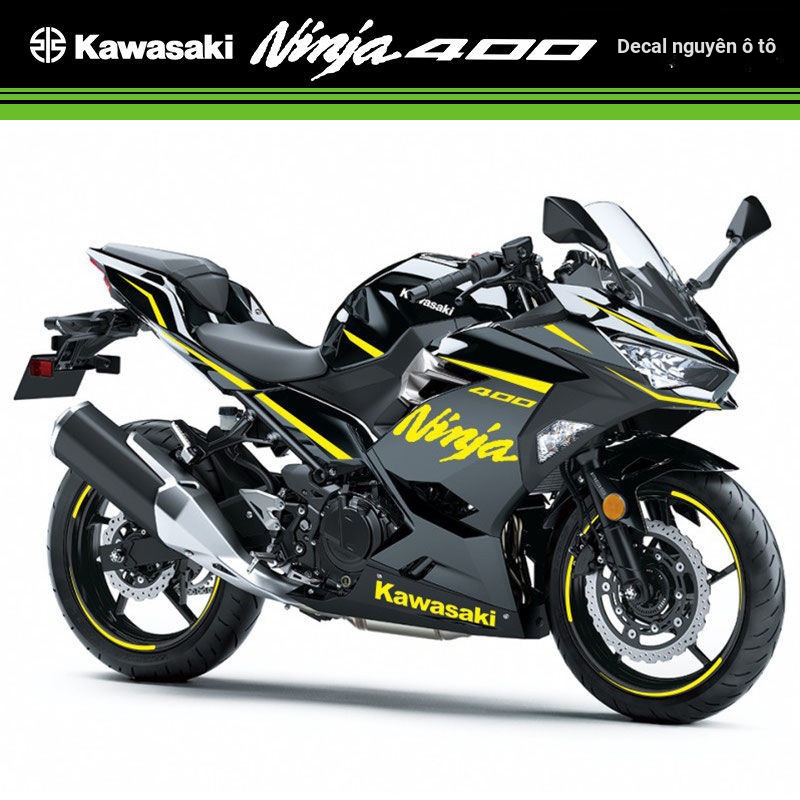 Ninja Dán Vòng Hoa Đầu Máy Dán Kawasaki Ma Thuật Móng Vuốt Xe Máy Full Thân Xe Dán Sửa Đổi 400 Đề Can Chống Thấm Nước