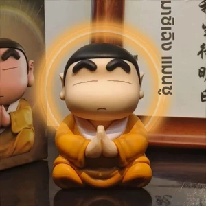 8cm Crayon Shin Chan Lucky Phật PVC Đồ Chơi Kawaii Nhân Vật Hành Động Ngộ nghĩnh Quà Tặng Cho Trẻ Em