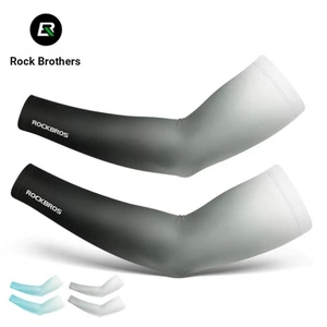 Rockbros Găng Cánh Tay Chống Tia UV Vải Lụa Lạnh Thoáng Khí Thoải Mái Khi Chơi Thể Thao Ngoài Trời