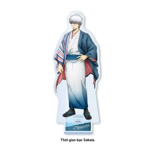 Bộ huy hiệu và chân đế Acrylic Gintama JF 2026 - Phiên bản Kimono, Gintoki, Kagura Doujin Custom Hình