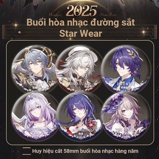 Honkai Star Rail Jingyuan Chủ Nhật Castorice Huy Hiệu Nút Trâm Cài Cosplay Bộ Sưu Tập Đồ Chơi Túi Trang Trí Quà Tặng