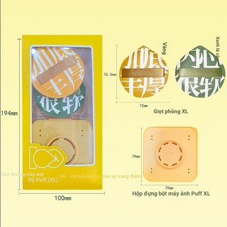 Bộ Mút Trang Điểm Cotton Siêu Mềm Kèm Hộp Đựng Tiện Lợi