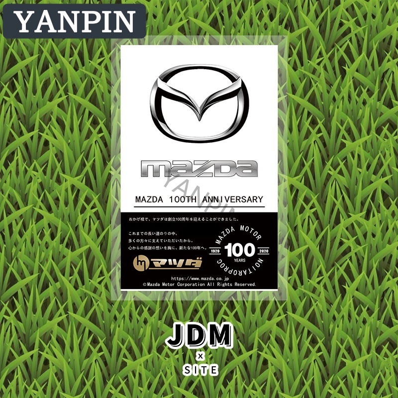 Miếng dán tĩnh điện trang trí kính chắn gió xe hơi Mazda Familia Vantrend 323 E2000 Biante RX 7 2 3 5 CX3 CX5 CX8 CX9 BT50 RX7 RX8 Fighter Premacy