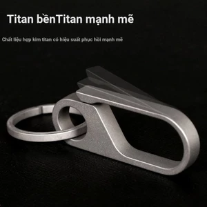 Khóa Chìa Khóa Titan Phong Cách 06379 | Đồ Đeo Chìa Khóa Xe Độc Đáo | Kiểu Treo Lưng | Chất Titan Thuần Cao Cấp | Phù Hợp Làm Quà Tặng Kỷ Niệm | Chống Gỉ Sét | Bền Mãi