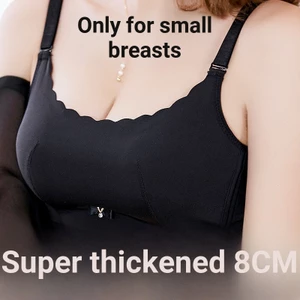 Áo Ngực Không Gọng Thép 8CM Có Thể Điều Chỉnh Dây Áo Ngực Nhỏ Siêu Dày