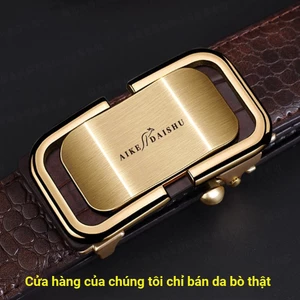 Thắt lưng nam|20516|Da bò mềm + đầu khóa hợp kim kẽm|Khóa tự động|Rộng 33mm|Mẫu mới thời trang công vụ thư giãn|Da thật mềm|Bền chắc