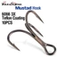 Bộ 10 Móc Câu Cá Màu Bạc 3x # 4 # 6 # 8 # 10 # 12 # 14 # 10 Cái Móc Câu Cá Bằng Thép carbon Cao Cấp