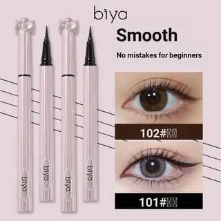Biya 2 Màu Bút Kẻ Mắt Dạng Lỏng Bút Chì Bàn Chải Mềm Đầu Dòng Mịn Chống Thấm Nước Chống Mồ Hôi Lâu Dài Tự Nhiên Không Phai Màu Trang Điểm Mắt NO.7812